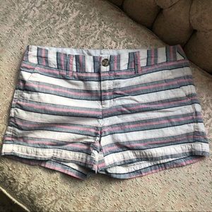Striped Merona Preppy Shorts (Size 2)